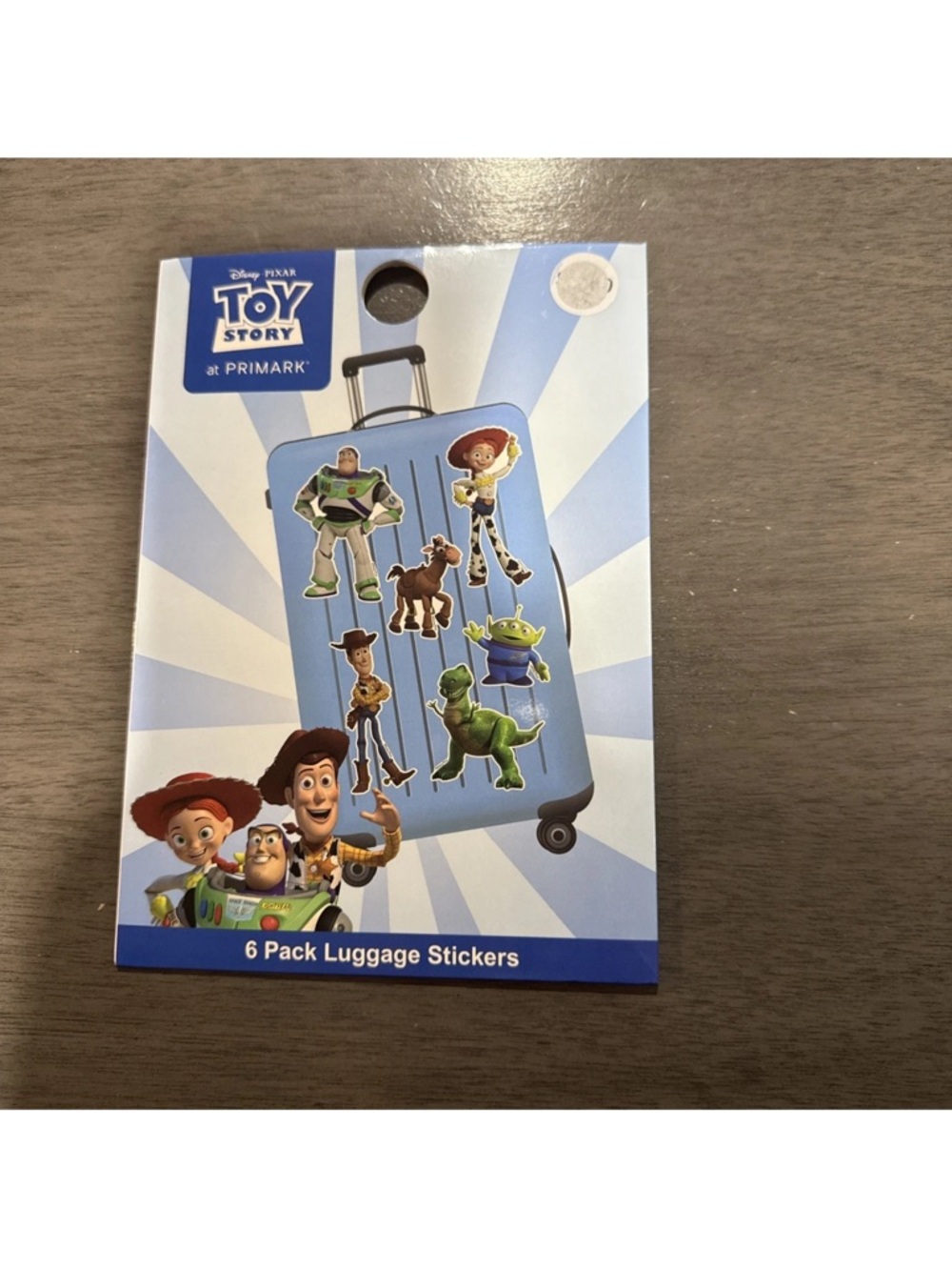 Disney Pixar Toy Story 6 Pack Luggage Stickers Primark Cool New